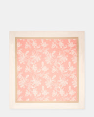 PAISLEY SATIN SCARF TERRACOTTA