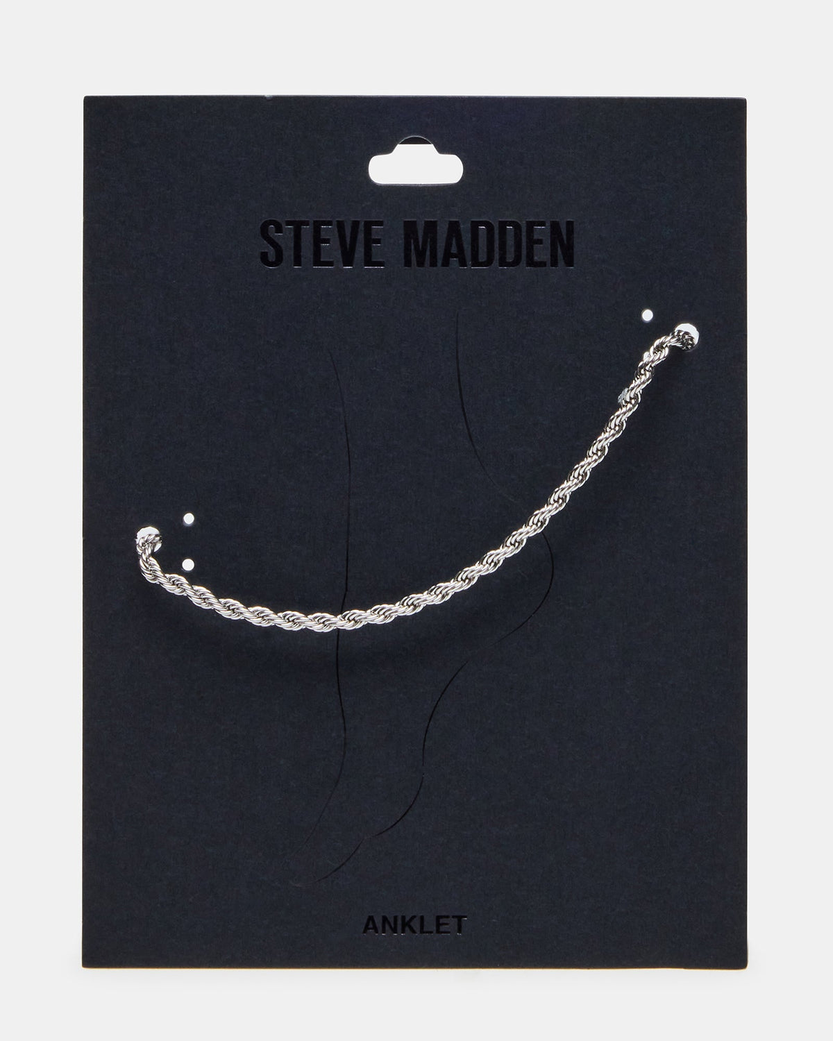 ROPE CHAIN ANKLET SILVER