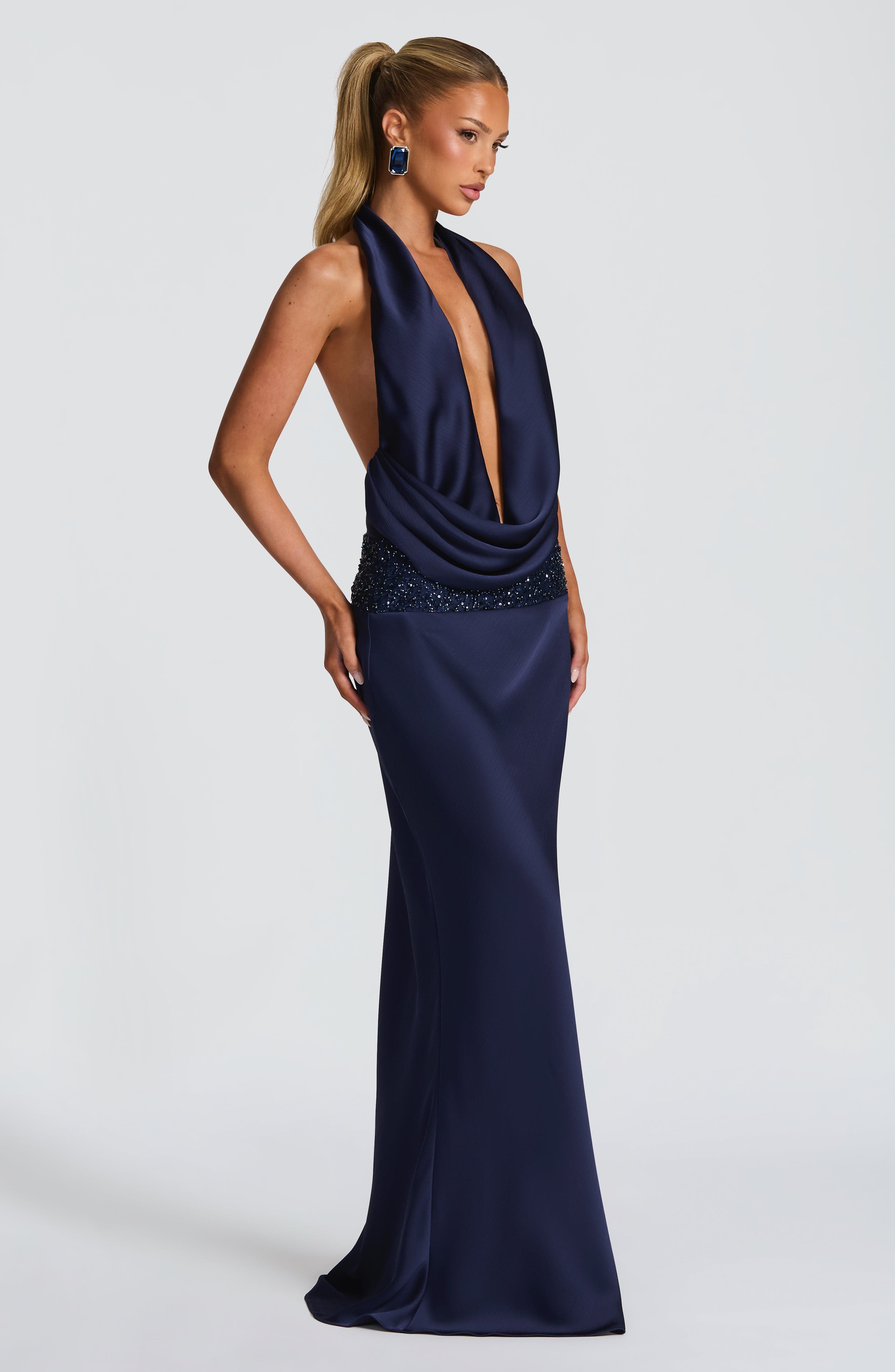 Ira Maxi Skirt - Navy